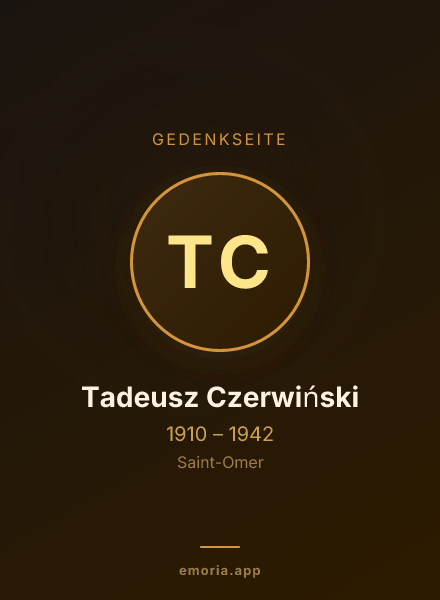 Gedenkportrait von Tadeusz Czerwiński