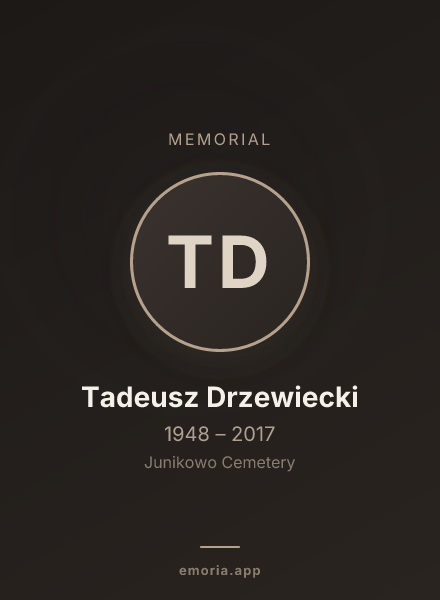 Memorial portrait of Tadeusz Drzewiecki