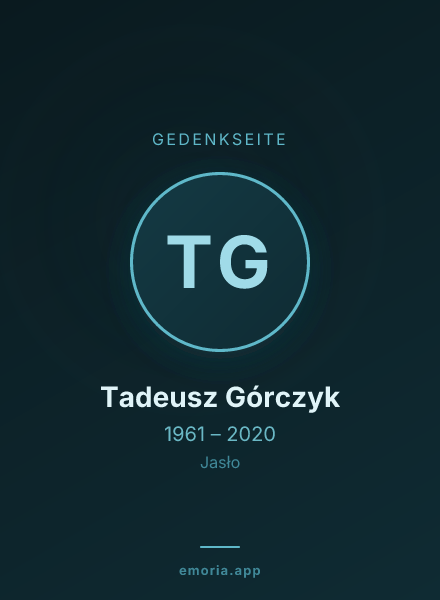 Gedenkportrait von Tadeusz Górczyk