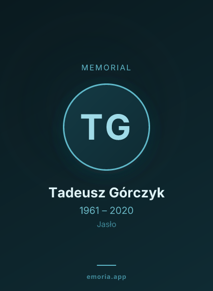 Memorial portrait of Tadeusz Górczyk