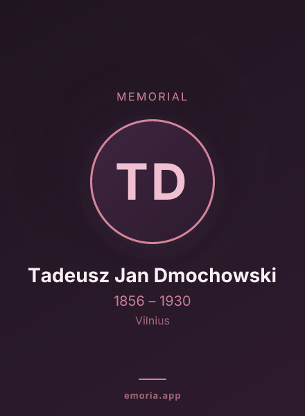 Memorial portrait of Tadeusz Jan Dmochowski