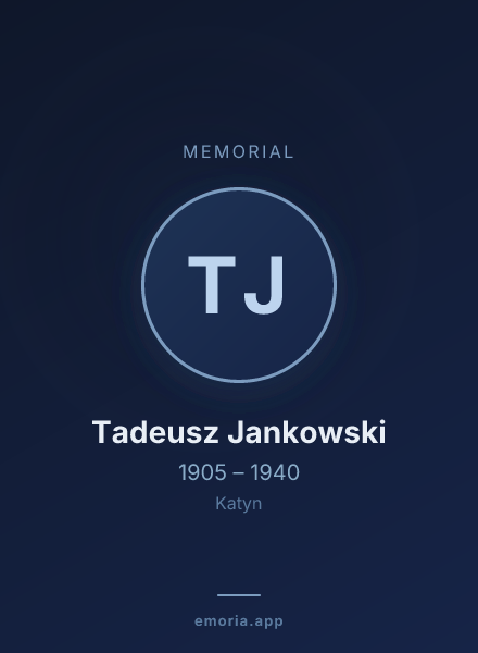 Memorial portrait of Tadeusz Jankowski