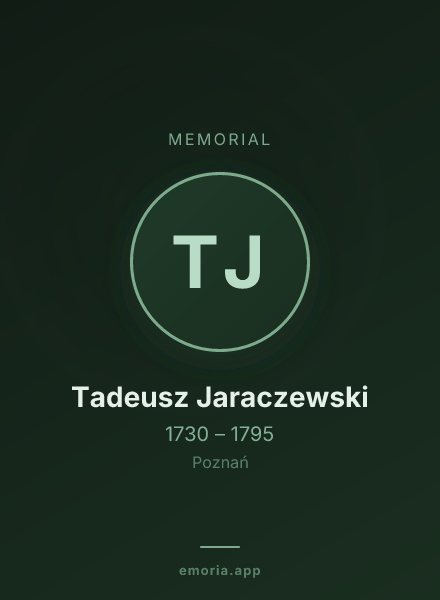 Memorial portrait of Tadeusz Jaraczewski