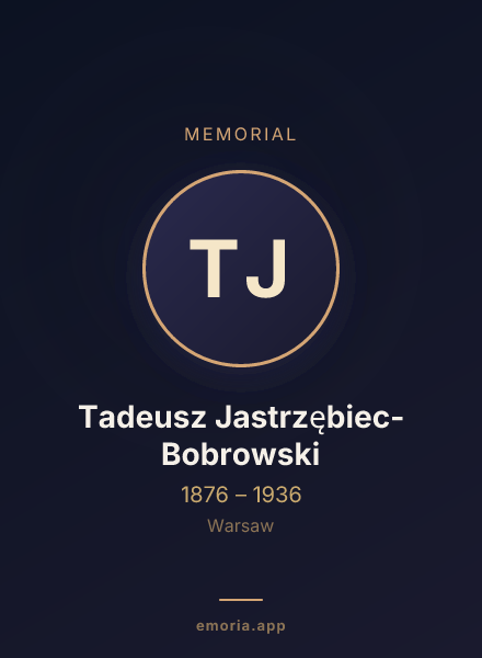 Memorial portrait of Tadeusz Jastrzębiec-Bobrowski