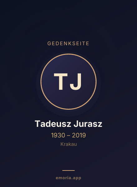 Gedenkportrait von Tadeusz Jurasz