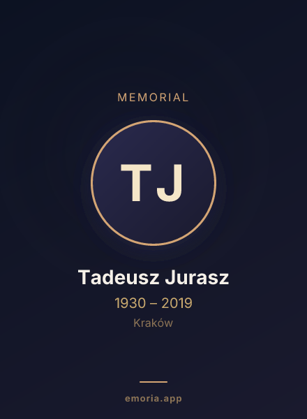 Memorial portrait of Tadeusz Jurasz