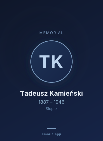 Memorial portrait of Tadeusz Kamieński