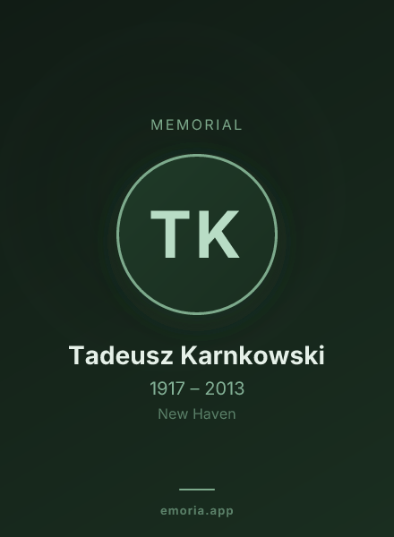 Memorial portrait of Tadeusz Karnkowski