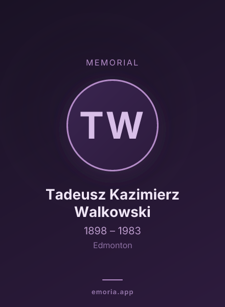 Memorial portrait of Tadeusz Kazimierz Walkowski