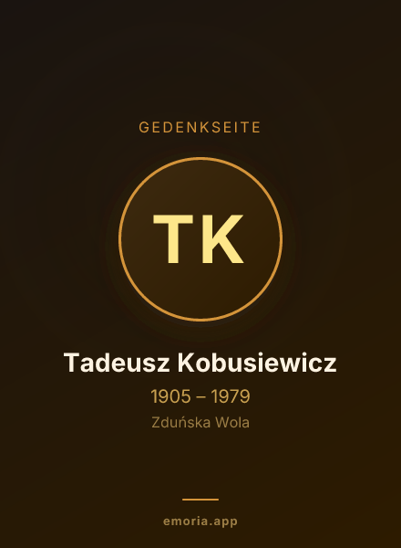 Gedenkportrait von Tadeusz Kobusiewicz