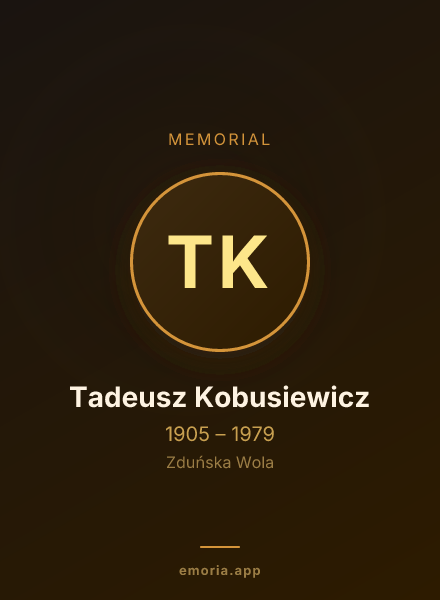 Memorial portrait of Tadeusz Kobusiewicz