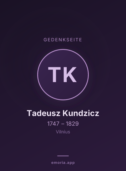 Gedenkportrait von Tadeusz Kundzicz