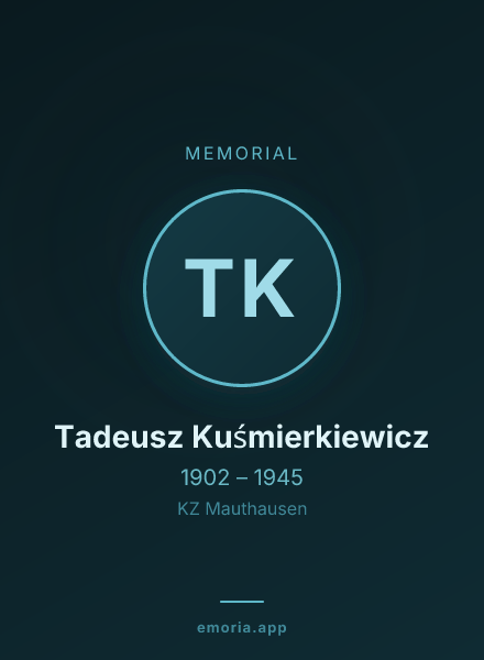 Memorial portrait of Tadeusz Kuśmierkiewicz