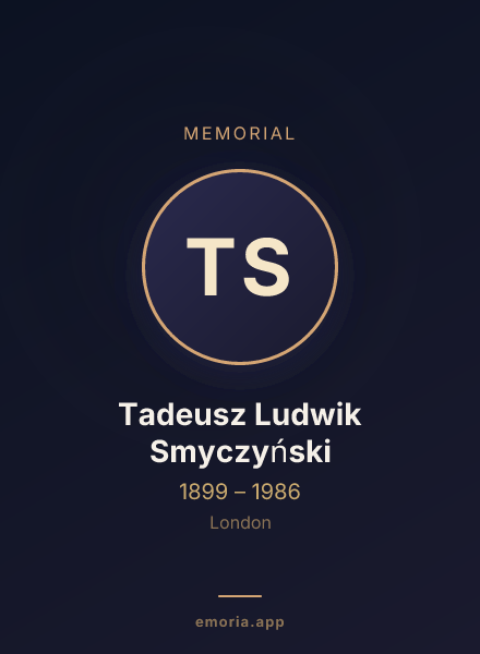 Memorial portrait of Tadeusz Ludwik Smyczyński