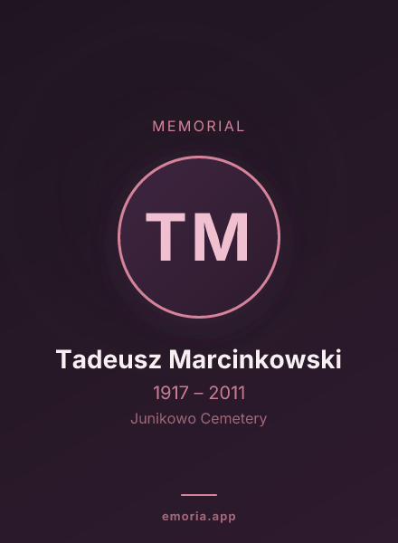 Memorial portrait of Tadeusz Marcinkowski