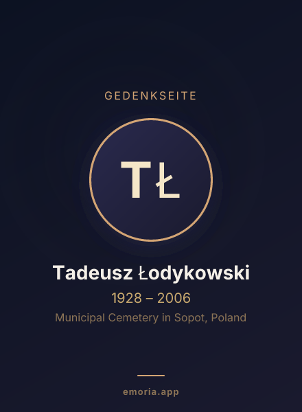 Gedenkportrait von Tadeusz Łodykowski