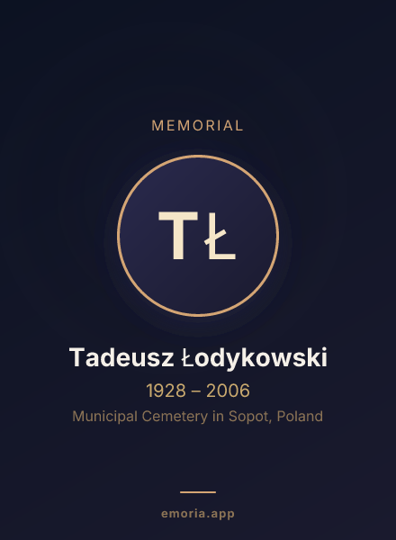 Memorial portrait of Tadeusz Łodykowski