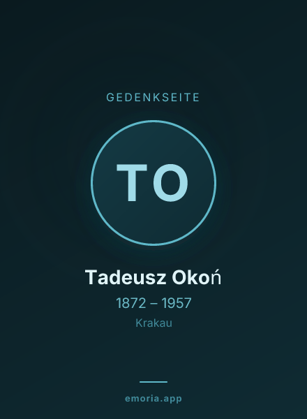 Gedenkportrait von Tadeusz Okoń