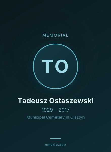 Memorial portrait of Tadeusz Ostaszewski