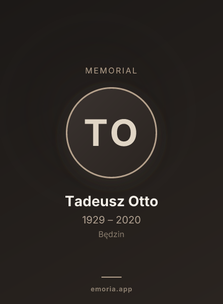 Memorial portrait of Tadeusz Otto