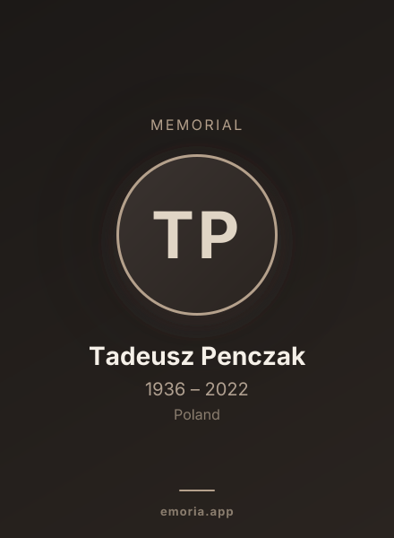 Memorial portrait of Tadeusz Penczak