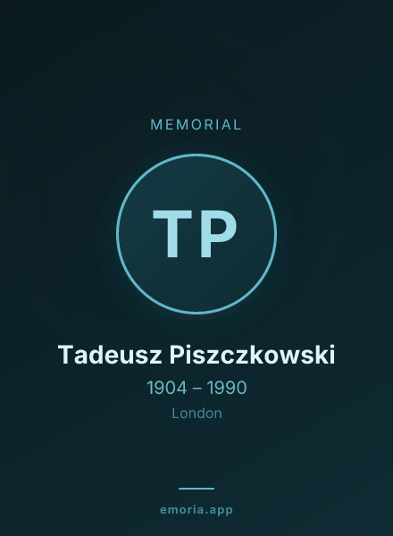 Memorial portrait of Tadeusz Piszczkowski