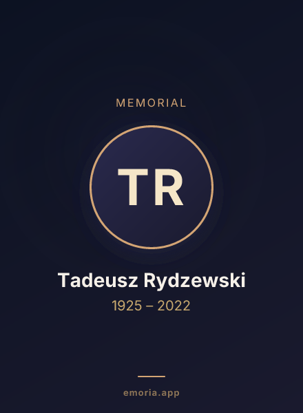 Memorial portrait of Tadeusz Rydzewski