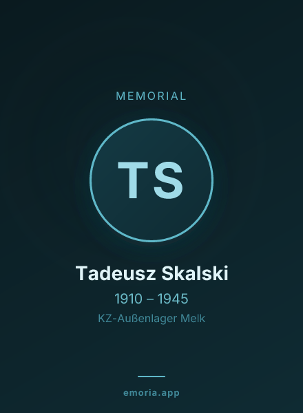 Memorial portrait of Tadeusz Skalski