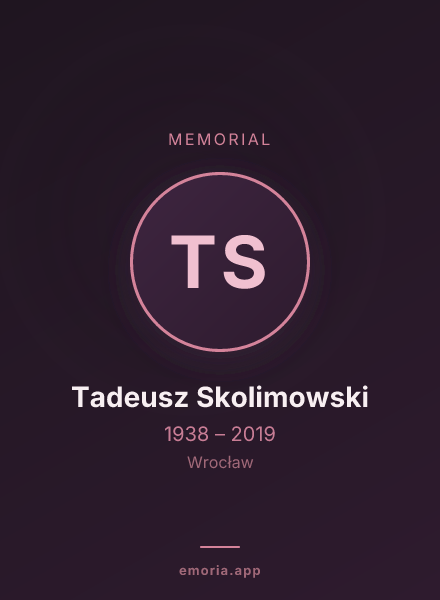 Memorial portrait of Tadeusz Skolimowski