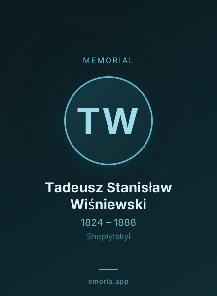 Memorial portrait of Tadeusz Stanisław Wiśniewski