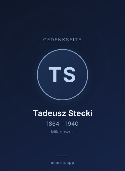 Gedenkportrait von Tadeusz Stecki