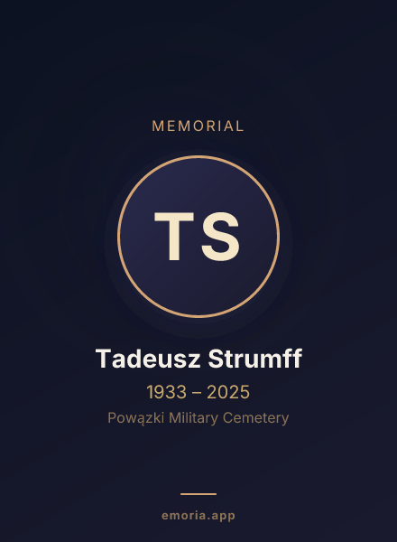 Memorial portrait of Tadeusz Strumff
