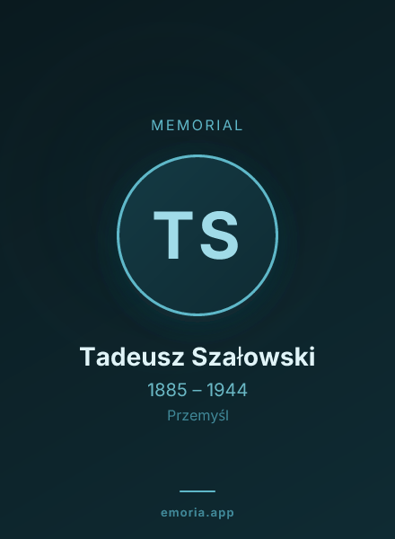 Memorial portrait of Tadeusz Szałowski