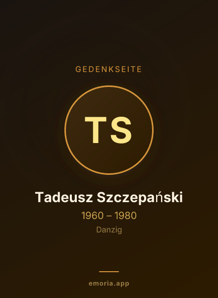 Gedenkportrait von Tadeusz Szczepański