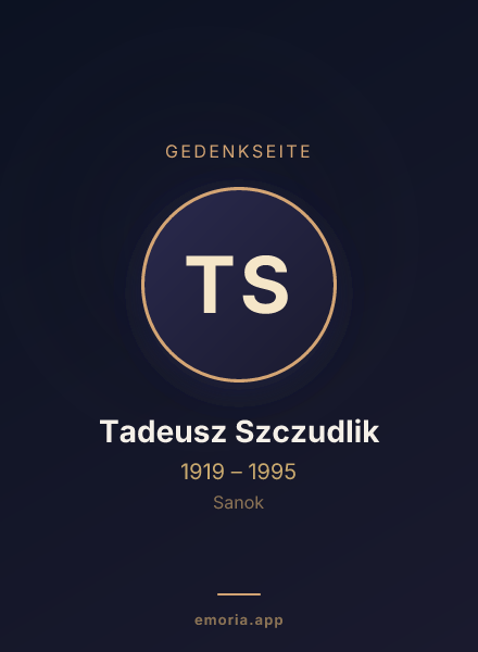 Gedenkportrait von Tadeusz Szczudlik