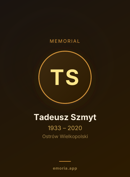 Memorial portrait of Tadeusz Szmyt