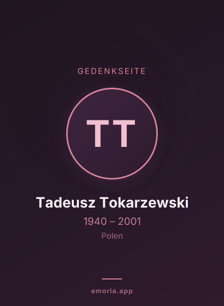 Gedenkportrait von Tadeusz Tokarzewski