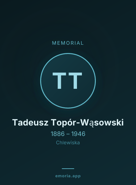 Memorial portrait of Tadeusz Topór-Wąsowski