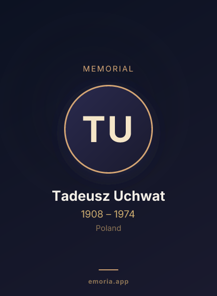 Memorial portrait of Tadeusz Uchwat