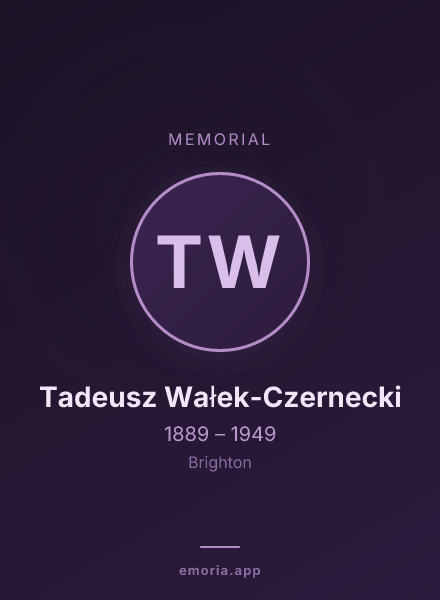Memorial portrait of Tadeusz Wałek-Czernecki