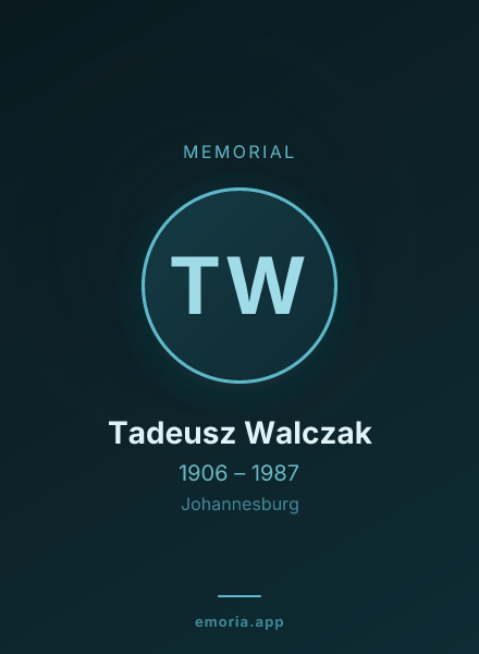 Memorial portrait of Tadeusz Walczak