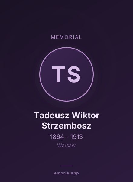 Memorial portrait of Tadeusz Wiktor Strzembosz