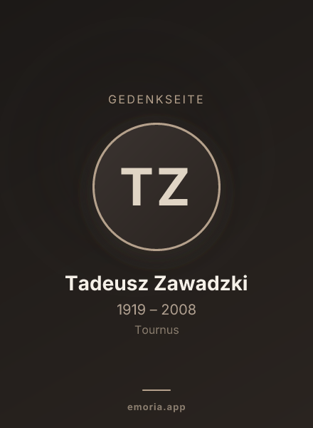 Gedenkportrait von Tadeusz Zawadzki
