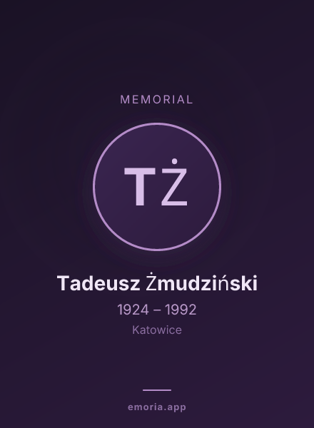 Memorial portrait of Tadeusz Żmudziński