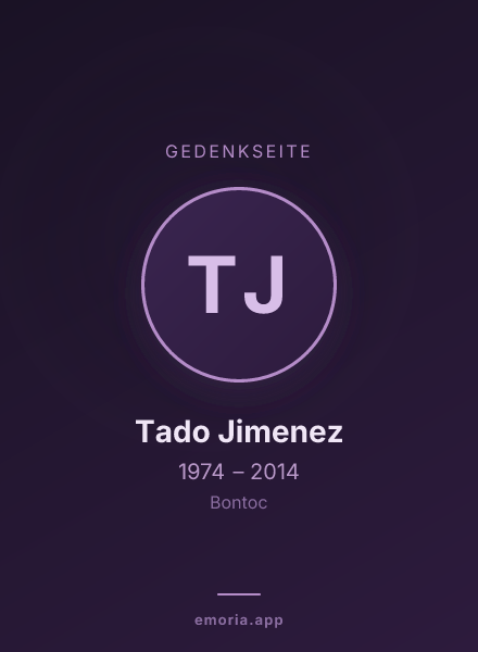 Gedenkportrait von Tado Jimenez