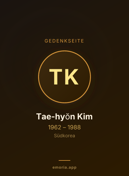 Gedenkportrait von Tae-hyŏn Kim