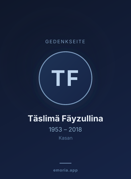 Gedenkportrait von Täslimä Fäyzullina