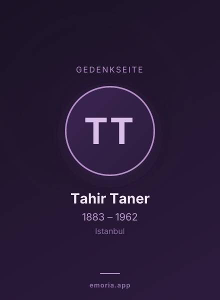 Gedenkportrait von Tahir Taner