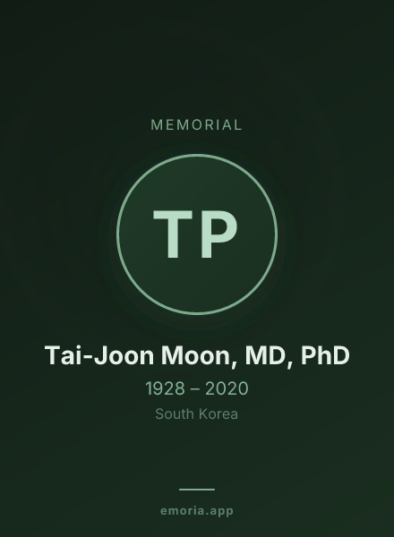 Memorial portrait of Tai-Joon Moon, MD, PhD