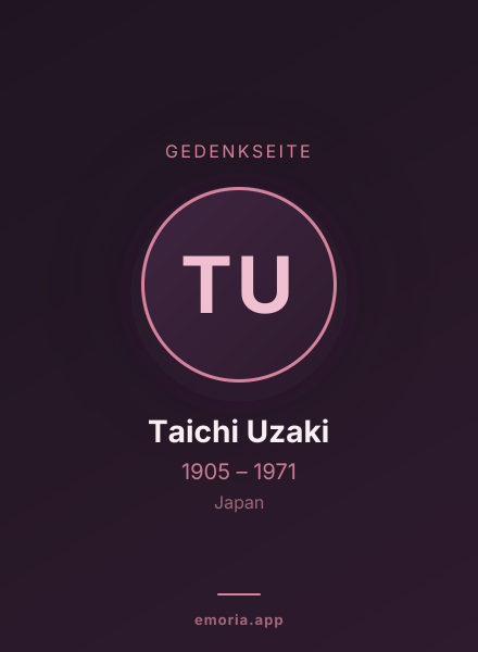 Gedenkportrait von Taichi Uzaki